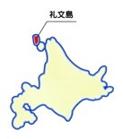 北海道礼文島の地図