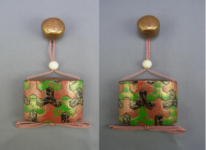 Japanesepillbox珍しい 小印籠 龍 金蒔絵 アンティーク - 漆芸