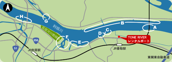 利根川ポイント地図